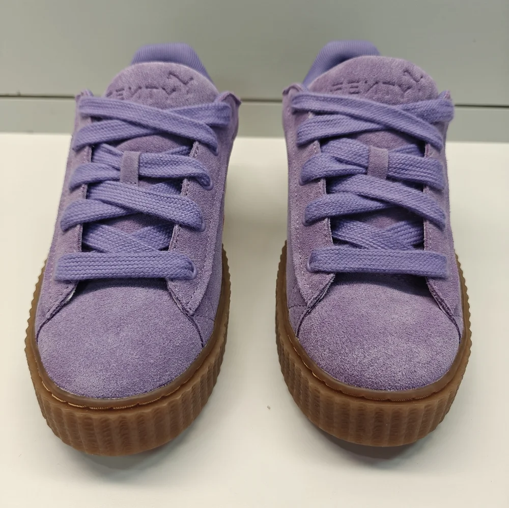 Puma Fenty Creeper Phatty Lavender Red Purple Suede Casual Sneakers Women's 7.5 - Picture 2 of 11